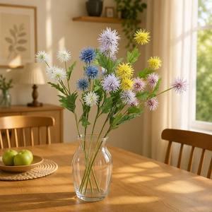 Giglio artificiale artigianale vero tocco fiori 84cm lungo stelo giglio in finta seta con rivestimento per la decorazione - Product Image 1