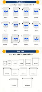 Sac cadeau personnalisé avec logo, cordon de serrage, en soie satinée de luxe, pour extensions de cheveux et perruques - Product Image 6