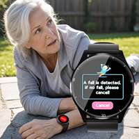 Montre connectée 4G Android VFA93S IPS multi-mode GPS+WIFI+LBS, fréquence cardiaque, pression artérielle, bouton SOS, réponse aux appels, alerte SOS pour personnes âgées