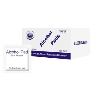 Échantillons gratuits Lingettes humides à 75% d'<span class=keywords><strong>alcool</strong></span> 100 pièces Lingettes préparatoires à l'<span class=keywords><strong>alcool</strong></span> jetables Lingettes humides antibactériennes désinfectantes pour le nettoyage quotidien - Product Image 2