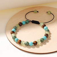 Pulsera de Piedras Naturales Multicolores al por Mayor, Pulsera de Cristal Curativa Energética, Pulsera Energética para Hombres y Mujeres
