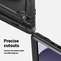 Étui robuste et élégant pour tablette avec rotation à 360 degrés, sangle de maintien et béquille pour Samsung Galaxy Tab A11 Plus 11 pouces