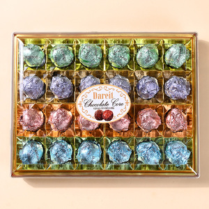 Caramelos Halal Personalizados de Fábrica China, Dulces a Granel al por Mayor, Caja de Snacks, Cacahuete, Sésamo, Chocolate Negro con Núcleo - Product Image 1