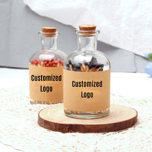 Vendita calda 65mm variopinti partite di legno in bottiglia di vetro per illuminazione della candela - Product Image 3