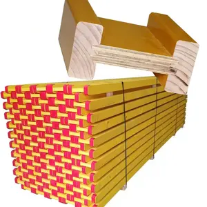 Poutre en bois de faible poids à bas prix de la Chine pour l'usine de construction vente directe poutres en bois jaune H20