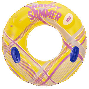 Flotador Inflable Redondo Rosa con Asas, 90cm de Diámetro Exterior, Unisex, para Piscina y Parque Acuático - Product Image 4
