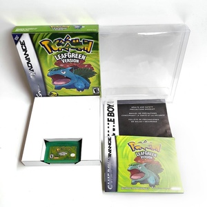 Boîte de vente au détail de cartouche de jeu avec finition holographique métallique vert feuille, rouge feu, rubis, émeraude pour GBA Advance - Product Image 1