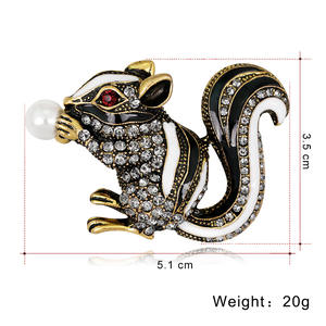 Broches de Ardilla con Diseño Moderno y Dulce para Chicas, Broches Elegantes y a <span class=keywords><strong>la</strong></span> Moda, Joyería para Mujeres, Accesorios para Damas, Venta al por Mayor - Product Image 3