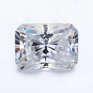 Piedra suelta de moissanita de color D <span class=keywords><strong>real</strong></span> de <span class=keywords><strong>corte</strong></span> radiante blanco personalizado al por mayor con probador de paso de certificado Gra - Product Image 1