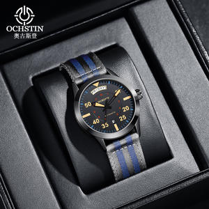 Superventas para la marca suiza Master Series Reloj de cuarzo mecánico completamente automático Calendario dual Impermeable Luminoso Nylon - Product Image 3