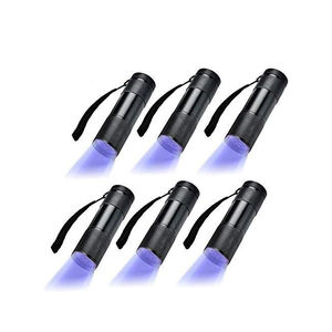 Lampe torche UV portable en aluminium à 12 LED puissantes, lumière noire ultraviolette, USB, longueurs d'onde 395nm 365nm, magnétique, vente en gros - Product Image 1