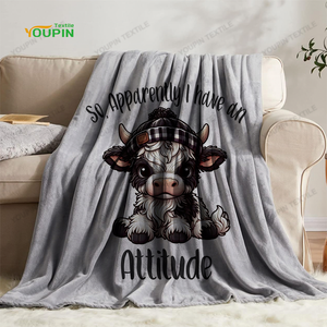 Chất lượng cao <span class=keywords><strong>100</strong></span>% <span class=keywords><strong>polyester</strong></span> 300g chải flannel 50x60 inch Màu xám ném chăn bán buôn cho thuốc nhuộm thăng hoa đồng bằng phong cách - Product Image 6