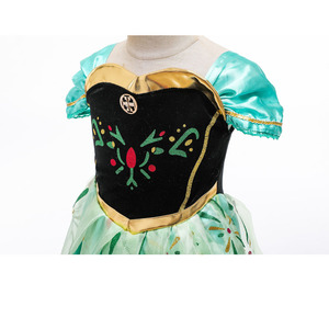 Nuovo Design vendita calda per bambini ragazze <span class=keywords><strong>Disney</strong></span> <span class=keywords><strong>principessa</strong></span> Anna abito TV & film Costume 100% poliestere in Stock - Product Image 4