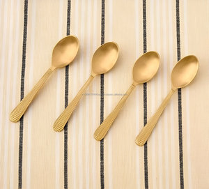 Premium Matte Metal Tea Spoon Set <b>Small</b> Size <b>Table</b> Spoon Set for Home Restaurant Hotel Wedding Party Use - Product Image 3