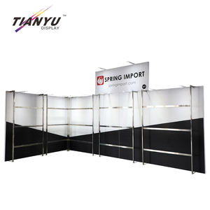 3x6 10x20 с индивидуальным логотипом, прочный и долговечный выставочный стенд для выставок, выставочный стенд, одежда с полками - Product Image 1