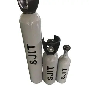 Silinder campuran Gas ISO/CE 8L 99.9999% SF6 untuk penggunaan industri/produksi massal/pemantauan lingkungan silinder gas aluminium