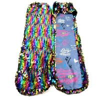 Chaussettes de scène mi-mollet à paillettes scintillantes - Chaussettes de danse de fête à paillettes accrocheuses pour spectacles de scène et événements à thème