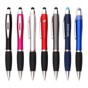 Cadeaux promotionnels, stylo tactile à LED, stylo à bille pour mobile, stylo à bille en plastique avec logo - Product Image 2
