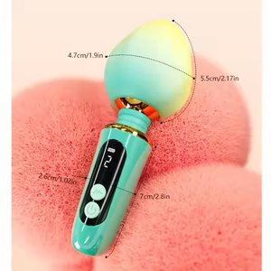 Layar LCD 360 ° mainan stimulasi pijat klitoris dan puting dapat ditekuk kuat pemijat pribadi vibrator wanita - Product Image 3