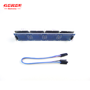 MAX7219 LED Dot <strong>Matrix</strong> Module 4 In 1 <strong>Display</strong> Screen Single Chip <strong>Controller</strong> 5V Red/Green/Blue LED Module with 5P Line - Product Image 3