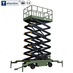 Plateforme élévatrice à ciseaux semi-hydraulique de 10 m 500 kg pour l'installation de signalétique, livraison rapide - Product Image 2