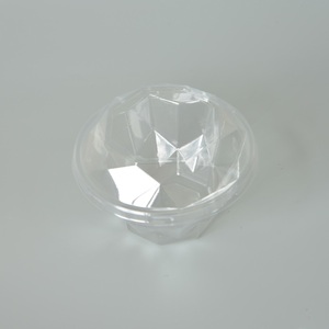 Contenedor para ensalada de plástico transparente desechable de 64oz, contenedor para llevar de frutas y fideos para comida y gelatina - Product Image 3