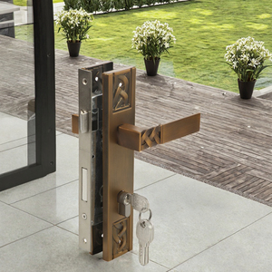 Serratura Meccanica Silenziosa Europea in Alluminio Impermeabile con Pulsante, Maniglia Moderna per Interni, Universale per Camera da Letto e Soggiorno - Product Image 2