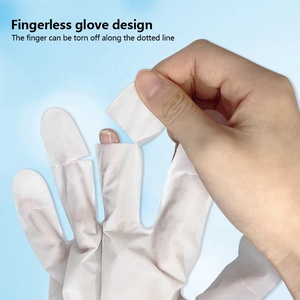 Çıkarılabilir Parmak Uçlu El Maskesi Manikür Tırnak Bakımı Kolajen Beyazlatıcı Nemlendirici Spa Eldivenleri Özel Etiket Özel Logo - Product Image 6