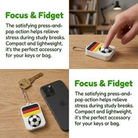 Jouet anti-stress imprimé en 3D, pendentif drapeau de la Coupe du Monde de Football 2026, souvenir pour supporters