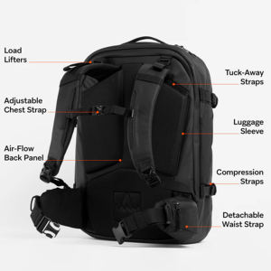 Sac à dos de voyage multifonctionnel, durable, portable, grande capacité, unisexe, imperméable, avec fermeture éclair, pour usage extérieur - Product Image 2