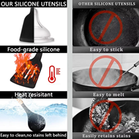 Ensemble de couteaux de cuisine en acier inoxydable 19 pièces avec logos personnalisés, manches en plastique ambidextres, lames durables et affûtées - Durable