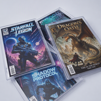 Étui rigide transparent en PVC pour cartes, épaisseur 5 mm, pour l'affichage de bandes dessinées