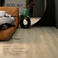 Großhandel Boden aufkleber Lvt Vinyl Bodenfliesen PVC Vinyl folie Spc 8Mm Wasserdichter Laminat boden