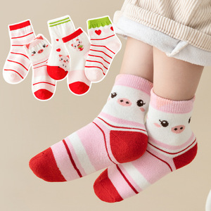 Chaussettes en maille mi-mollet transfrontalières pour garçons Chaussettes courtes pour bébés décontractées Crew High Casual Baby Floor pour filles Printemps Automne Hiver - Product Image 2