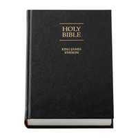 Impression personnalisée de couverture rigide en PU pour la Sainte Bible chrétienne avec marque-page en ruban