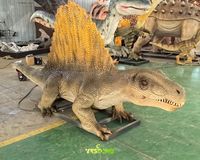 Modèle de dinosaure animatronique en silicone et métal personnalisé, réaliste, Dimetrodon, pour une utilisation en intérieur/extérieur, centre commercial, décoration de la maison