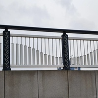 Barrière de sécurité robuste en alliage d'aluminium traité thermiquement pour centre commercial, écologique, pour espaces publics