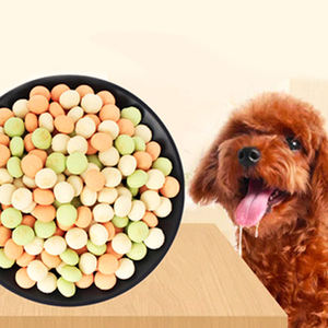 En çok satan OEM ODM çıtır tavuk aromalı bisküvi yuvarlak şekil çanta ambalajında evcil hayvan ödül maması gıda köpek ve kedi aperatifler - Product Image 6