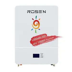 Rosen high quality 48V 100AH lithium ion battery powerwall 5KWH solar battery energy storage system