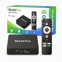 Boîtier TV intelligent Android TX100 Pro, 8 Go de RAM, 128 Go de ROM, Android 15, Wi-Fi double bande, streaming 4K UHD, décodeur pour le marché du Bangladesh