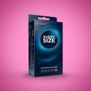 Benutzer definierte Luxus-Kondom-Verpackungs boxen UV-beschichtete Papier boxen für Kondome Private Label Benutzer definiertes <span class=keywords><strong>Logo</strong></span> Shanghai Lieferant - Product Image 1