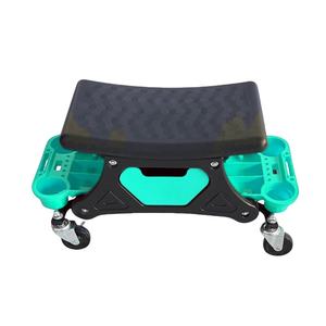 Chariot de réparation de garage roulant en plastique avec outil de ramper rembourré, chariot de mécanicien automobile avec deux plateaux à outils à vendre - Product Image 2