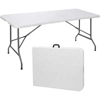 Ensemble table et chaises pliantes Lumio, design moderne, stable, durable, écologique, en plastique, avec pieds en métal et plateau en ardoise, pour intérieur/extérieur