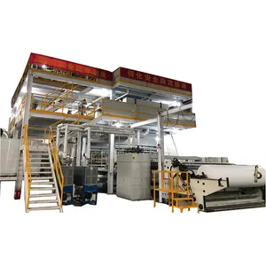 High quality and automatic fabric production line for making hygienic nonwoven spunbond products machine price