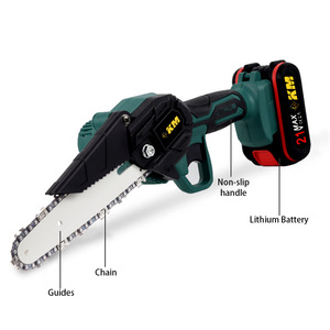 Tronçonneuse rechargeable de 6 pouces, alimentée par batterie, pour l'abattage en extérieur, l'élagage de jardin, avec batterie au lithium et chargeur - Product Image 4