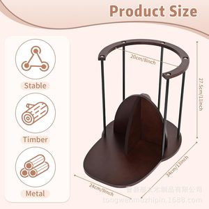 Wooden Baseball Cap Storage Rack 3 Layers Durable <b>Hat</b> Organizer <b>Standing</b> Type Display Shelf for Caps and Accessories - Product Image 5