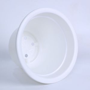 Maceta Grande y Resistente de Plástico Blanco, Material PP, Diseño de Borde Ancho con Orificio de Drenaje para Decoración de Plantas en Exteriores, Tamaño 600 - Product Image 6