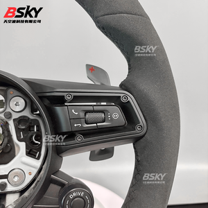 Volant standard en cuir noir pour modèles <span class=keywords><strong>Porsche</strong></span> Panamera Cayenne Macan 718 <span class=keywords><strong>911</strong></span> 918 997 991 970 971 Boxster Cayman - Product Image 6