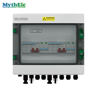 Boîtier de Combinaison DC Étanche IP65 500V 2 Chaînes 2 Entrées 2 Sorties pour Système Solaire Photovoltaïque avec SPD et MCB