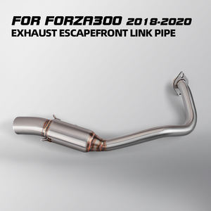 Pour Forza300 <span class=keywords><strong>2018</strong></span> 2019 2020 <span class=keywords><strong>Honda</strong></span> <span class=keywords><strong>Forza</strong></span> 300 Scooter échappement modifier inoxydable 51MM Interface moto avant lien tuyau évasion - Product Image 4